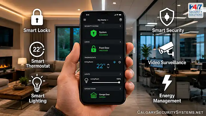 Smart home automation with Calgary alarm systems and mobile app control