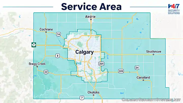 Calgary Security Systems Inc. - service area