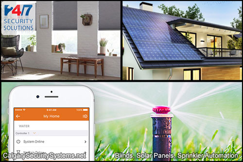 Calgary Alarm Systems - Other Services: Smart Blinds, Smart Irrigations Systems, Smart Solar Panels