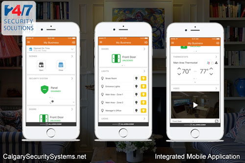 Calgarys Best Security Systems - Integrated Home Mobile Application
